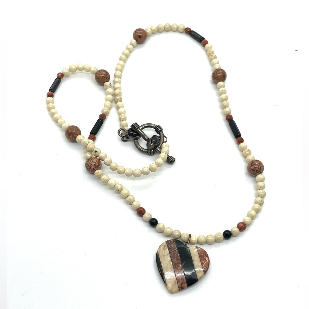 New Riverstone Heart Necklace